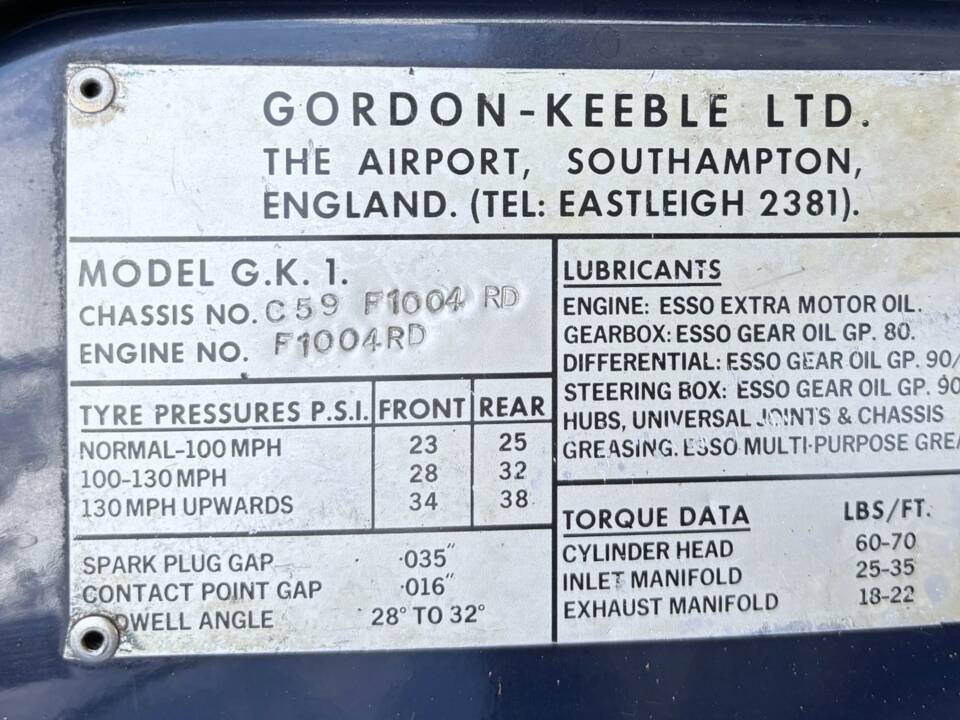 Image 13/28 of Gordon-Keeble GT (1965)