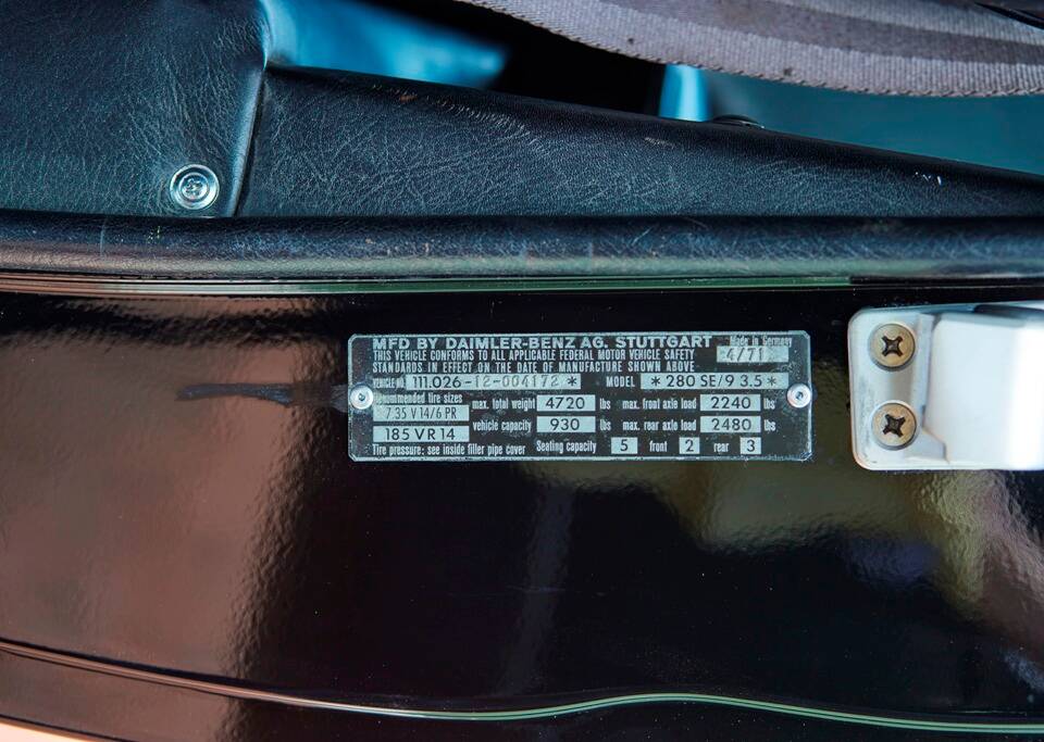 Image 78/188 of Mercedes-Benz 280 SE 3,5 (1971)
