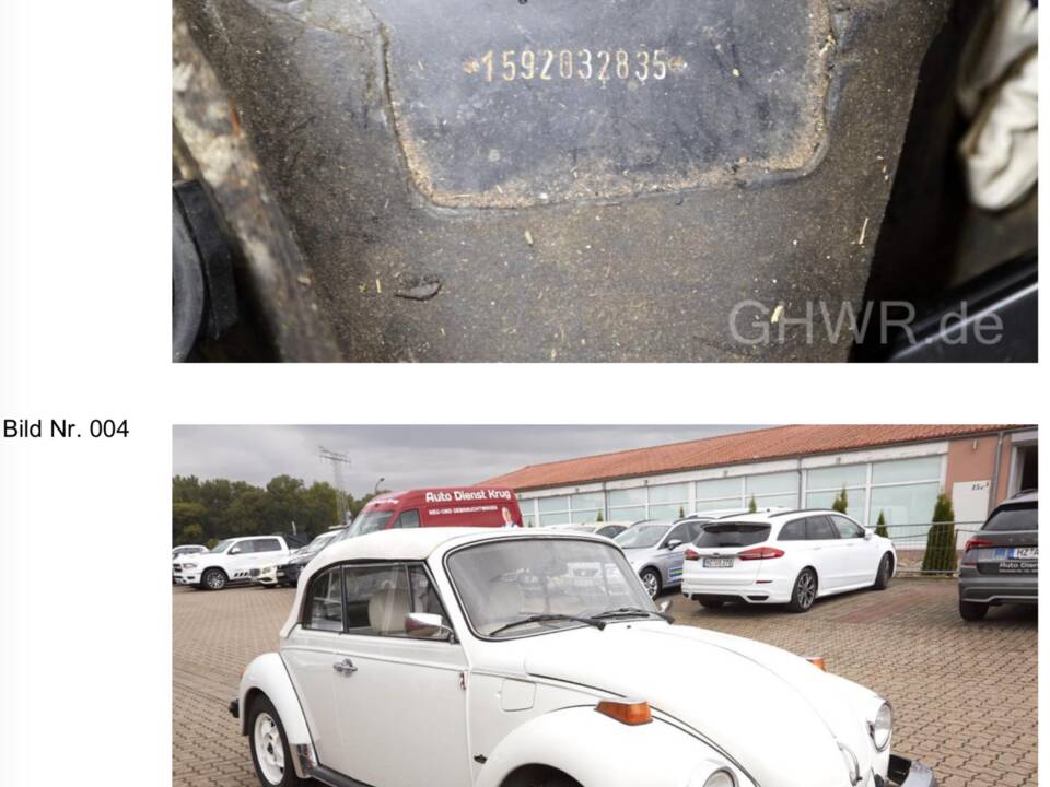 Bild 4/10 von Volkswagen Käfer 1303 "Triple White" (1977)