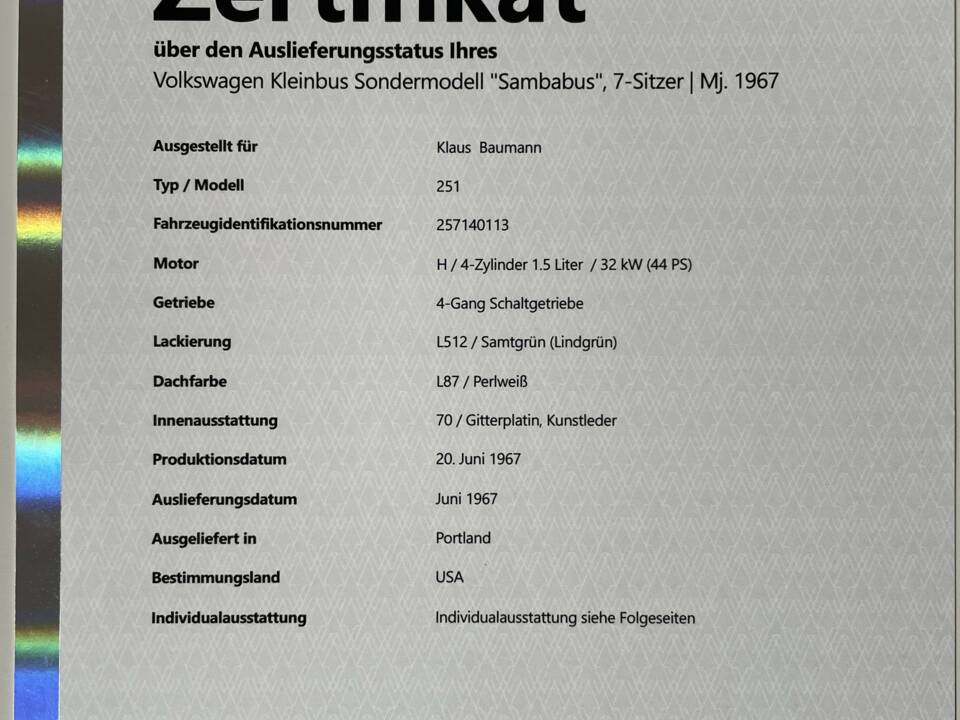Bild 99/100 von Volkswagen T1 Kleinbus (1967)