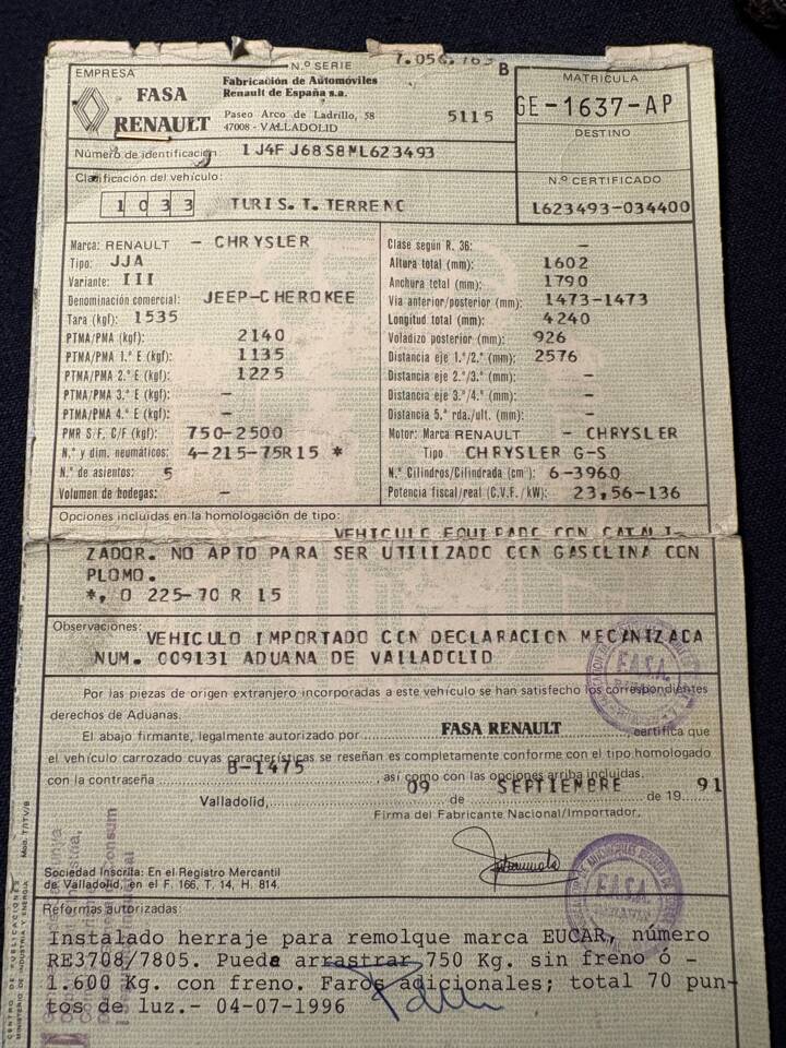 Bild 18/21 von Jeep Cherokee (1991)