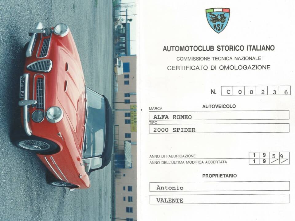 Image 47/48 de Alfa Romeo 2000 Spider (1959)
