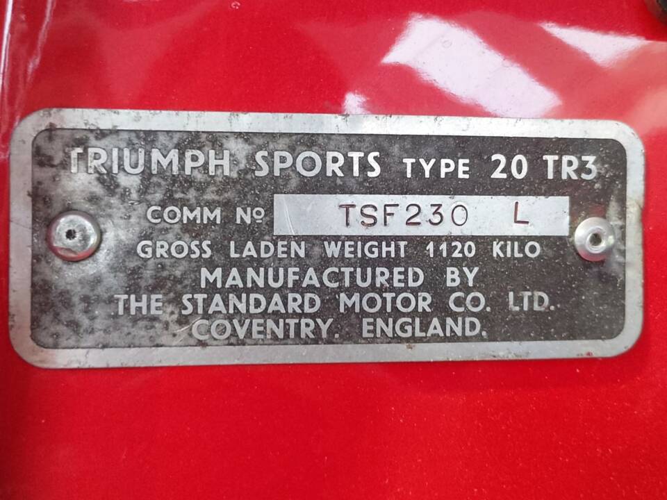 Image 50/50 of Triumph TR 3B (1962)