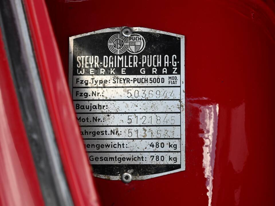 Bild 33/50 von Steyr-Puch 500 D (1962)