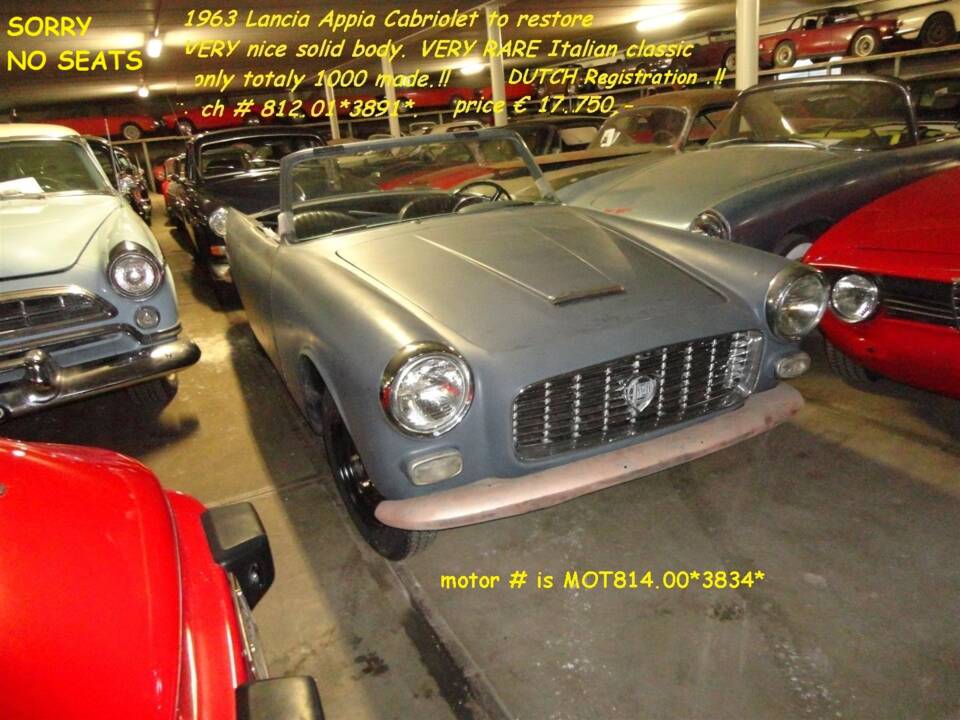Bild 13/16 von Lancia Appia Convertible Vignale (1963)