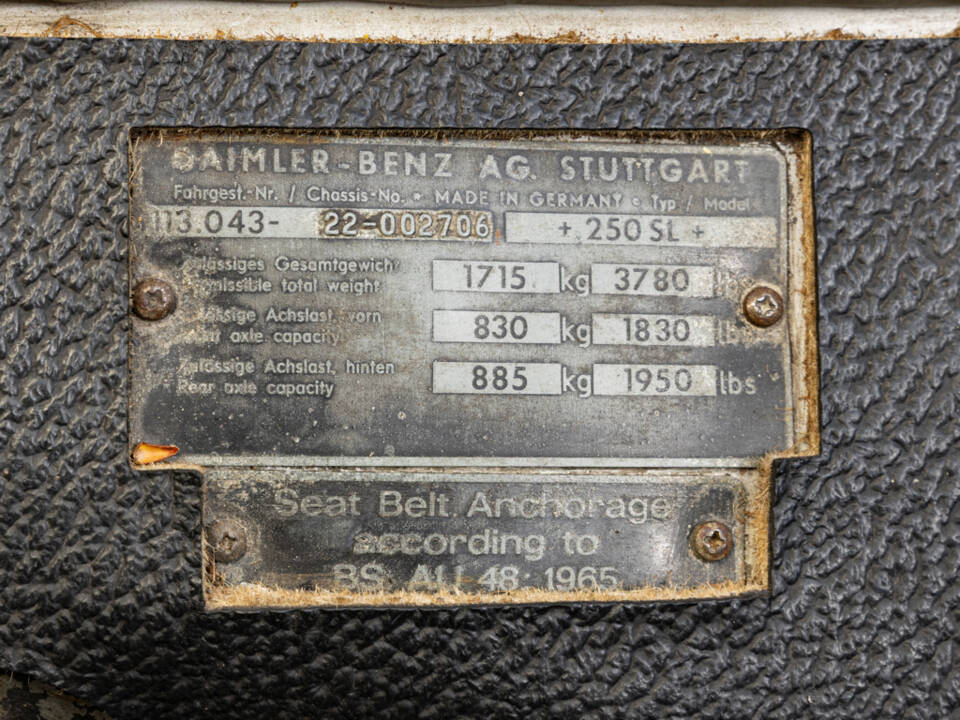 Bild 40/41 von Mercedes-Benz 250 SL (1967)