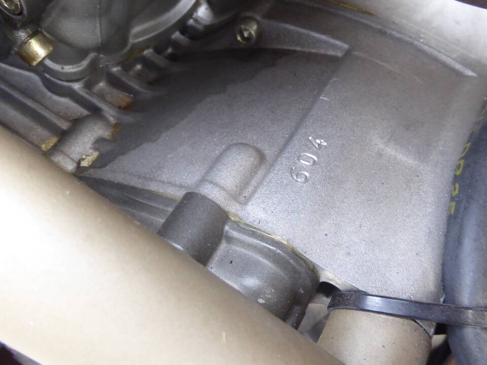 Engine number typical hand marked