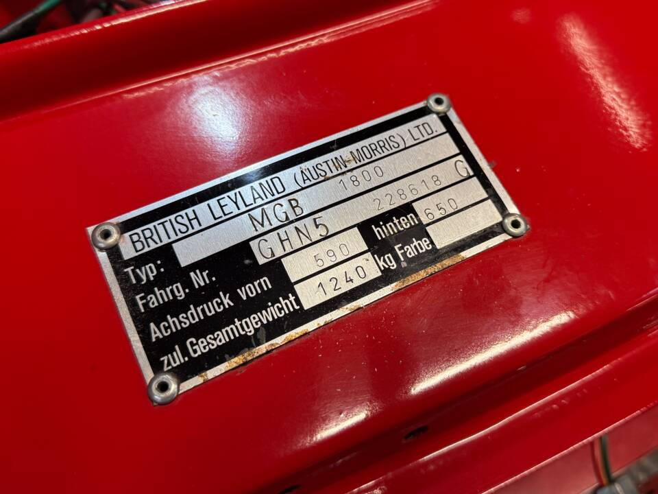 Bild 57/64 von MG MGB (1970)