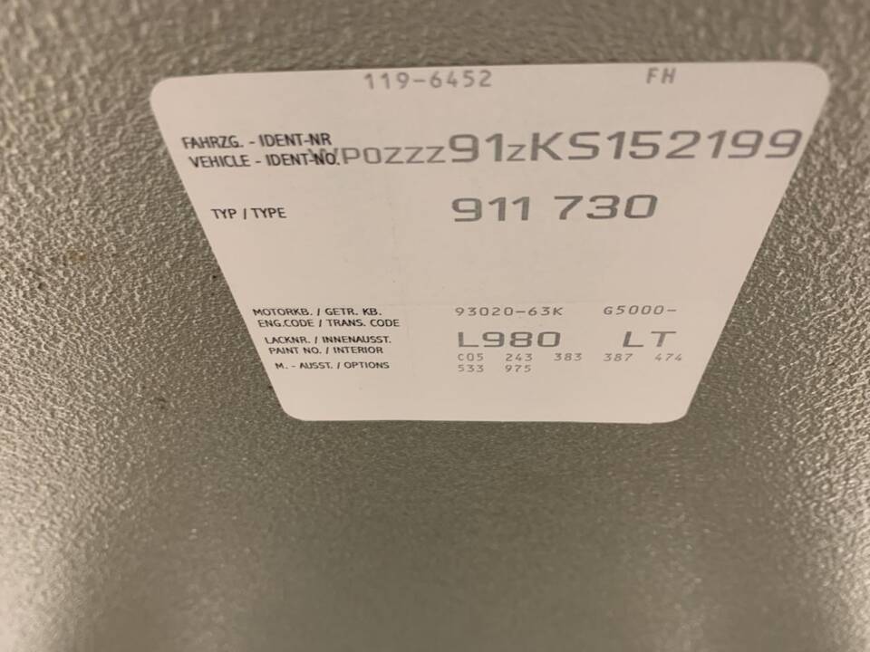 Image 104/132 of Porsche 911 Speedster 3.2 (1989)