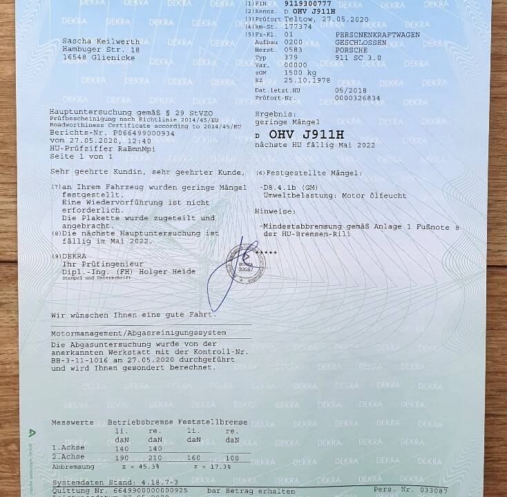 Image 58/64 de Porsche 911 SC 3.0 (1978)