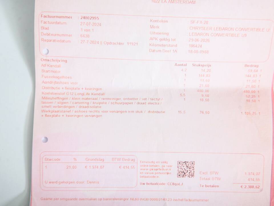 Bild 42/50 von Chrysler Le Baron 2.5 Turbo (1988)