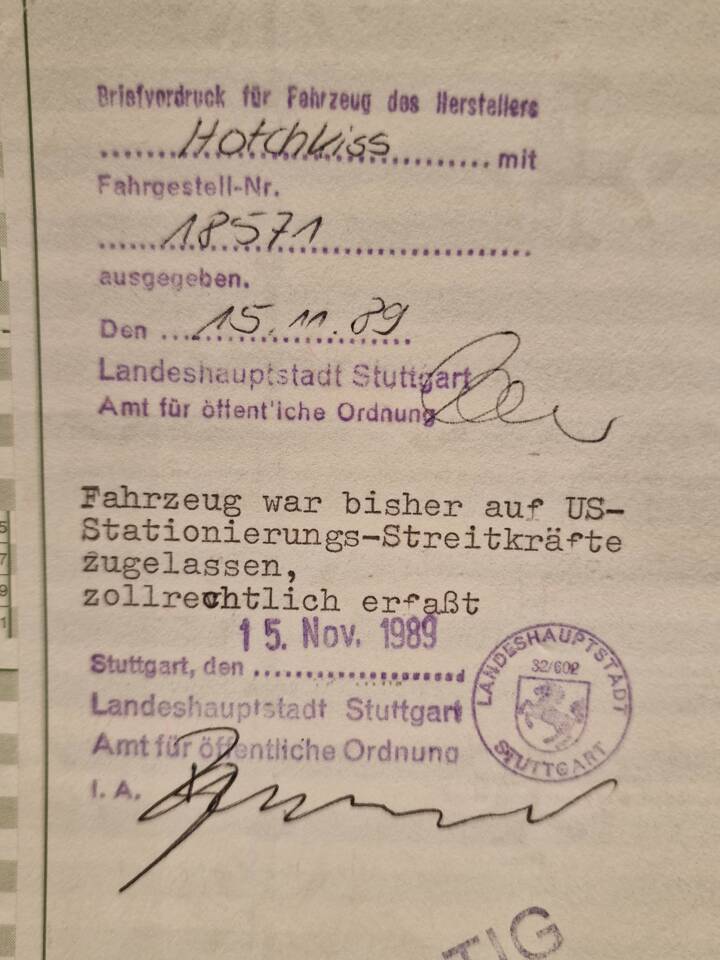 Bild 109/109 von Hotchkiss M 201 (1962)