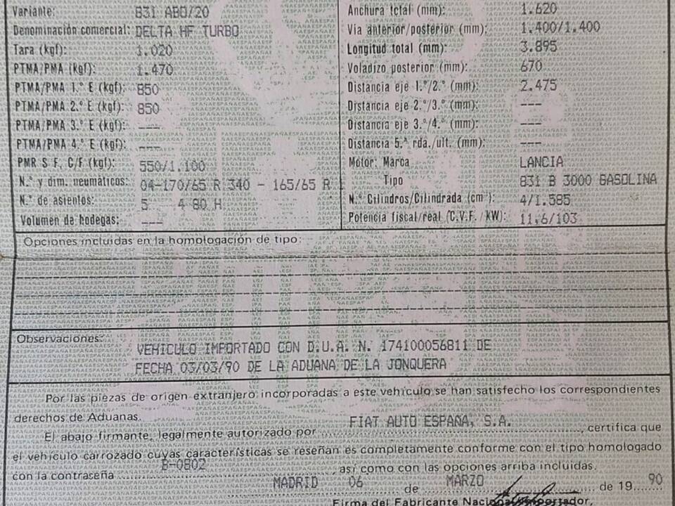 Image 12/12 de Lancia Delta 1.6 HF (1990)