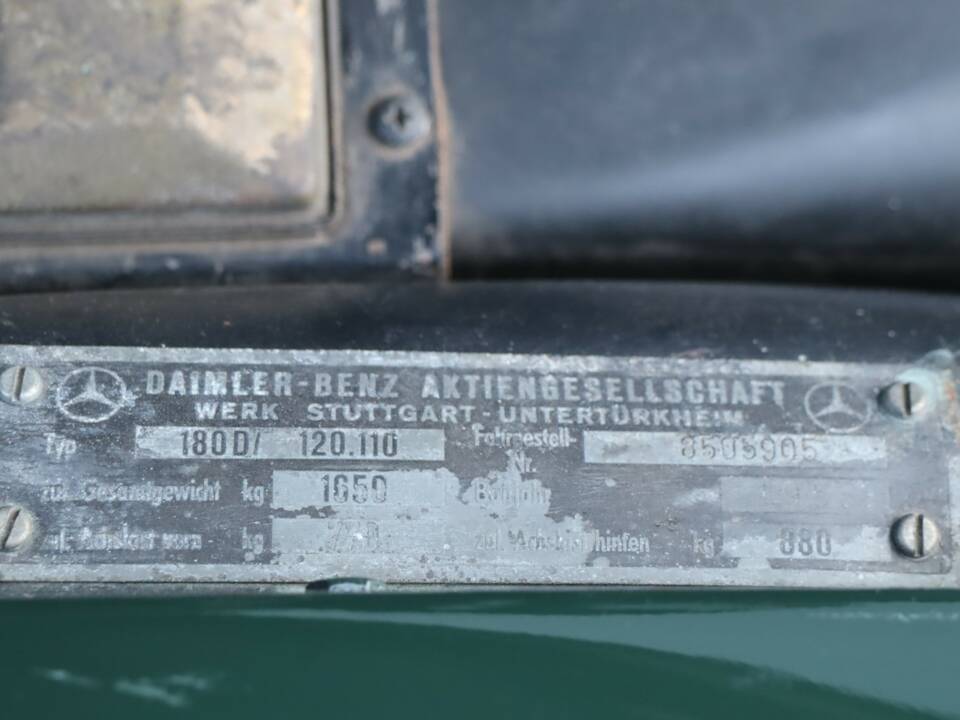 Image 41/50 of Mercedes-Benz 180 D (1958)