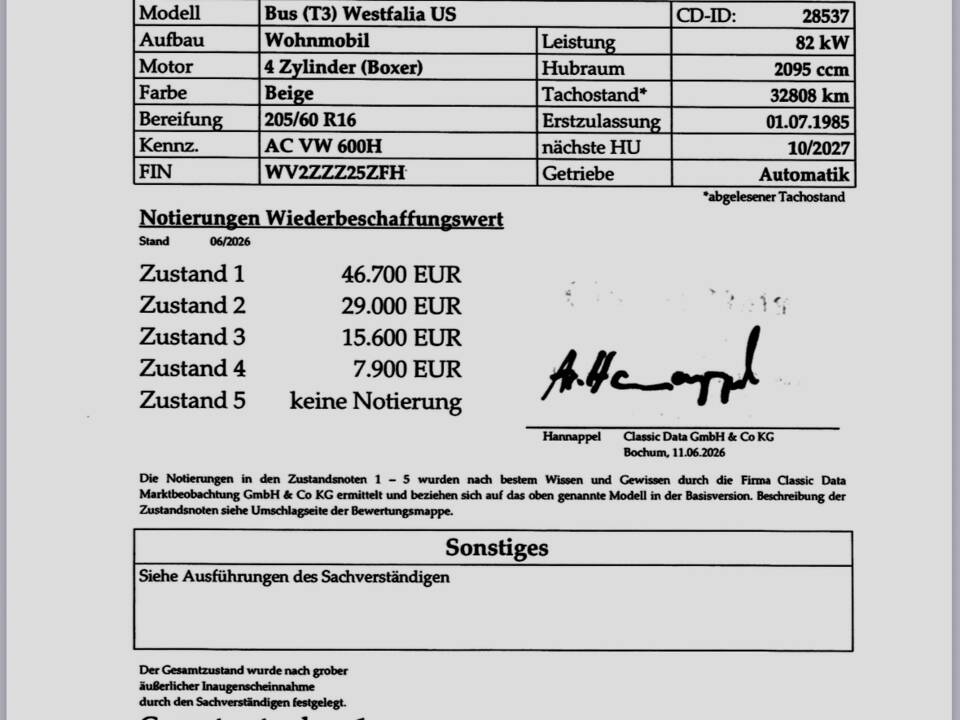 Bild 6/21 von Volkswagen T3 Transporter 2.1 (1985)