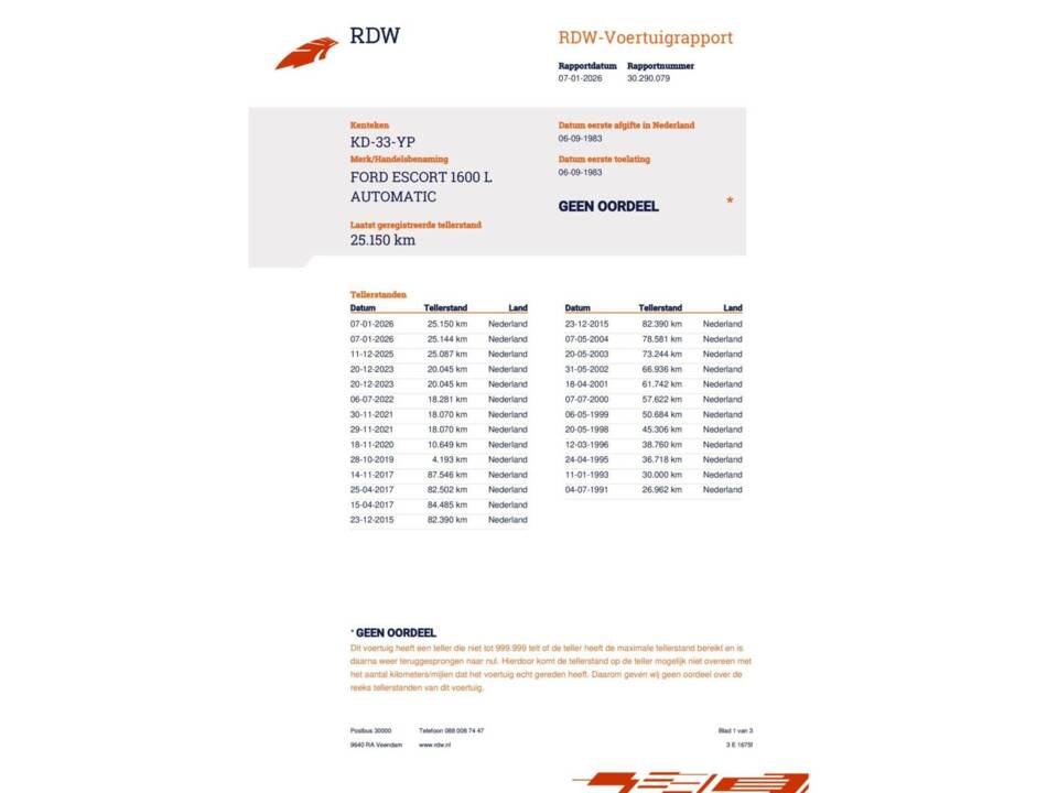 Bild 40/42 von Ford Escort 1.6 (1983)