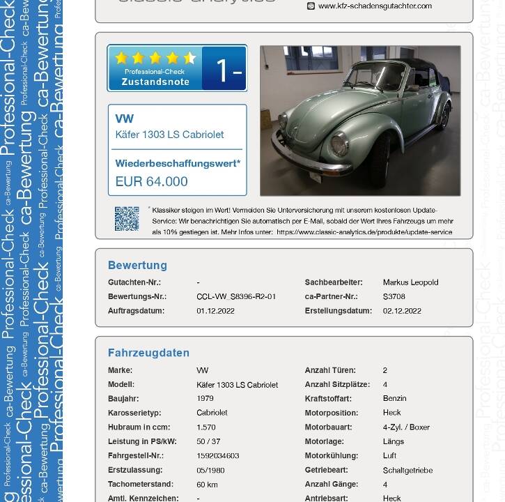 Image 74/96 of Volkswagen Beetle 1303 (1980)