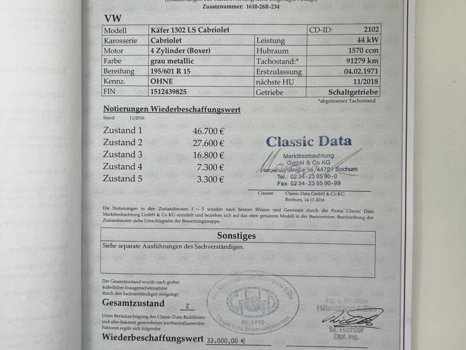 Image 29/63 of Volkswagen Beetle 1302 LS (1971)