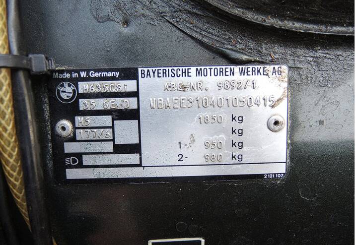 Bild 10/10 von BMW M 635 CSi (1984)