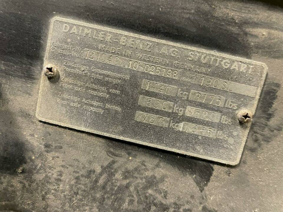 Image 33/36 of Mercedes-Benz 190 SL (1962)