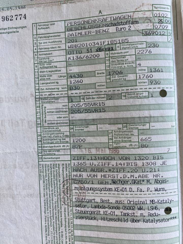 Bild 48/66 von Mercedes-Benz 190 E 2.3-16V (1986)