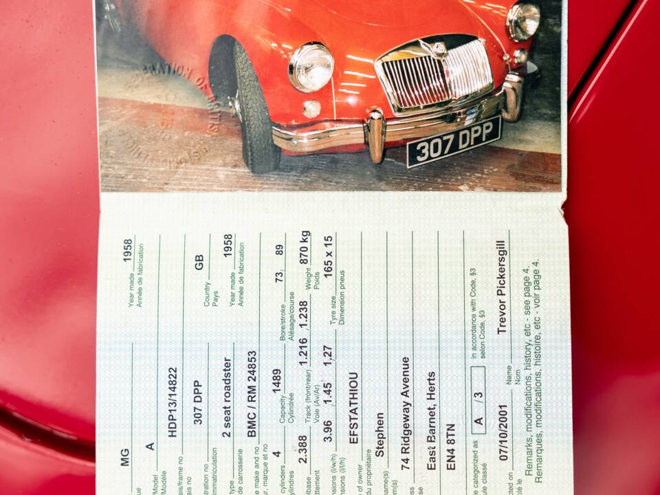 Bild 15/50 von MG MGA 1500 (1956)