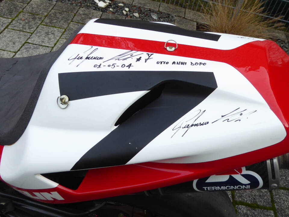 Seat signed from Pierfrancesco 'Frankie' Chili