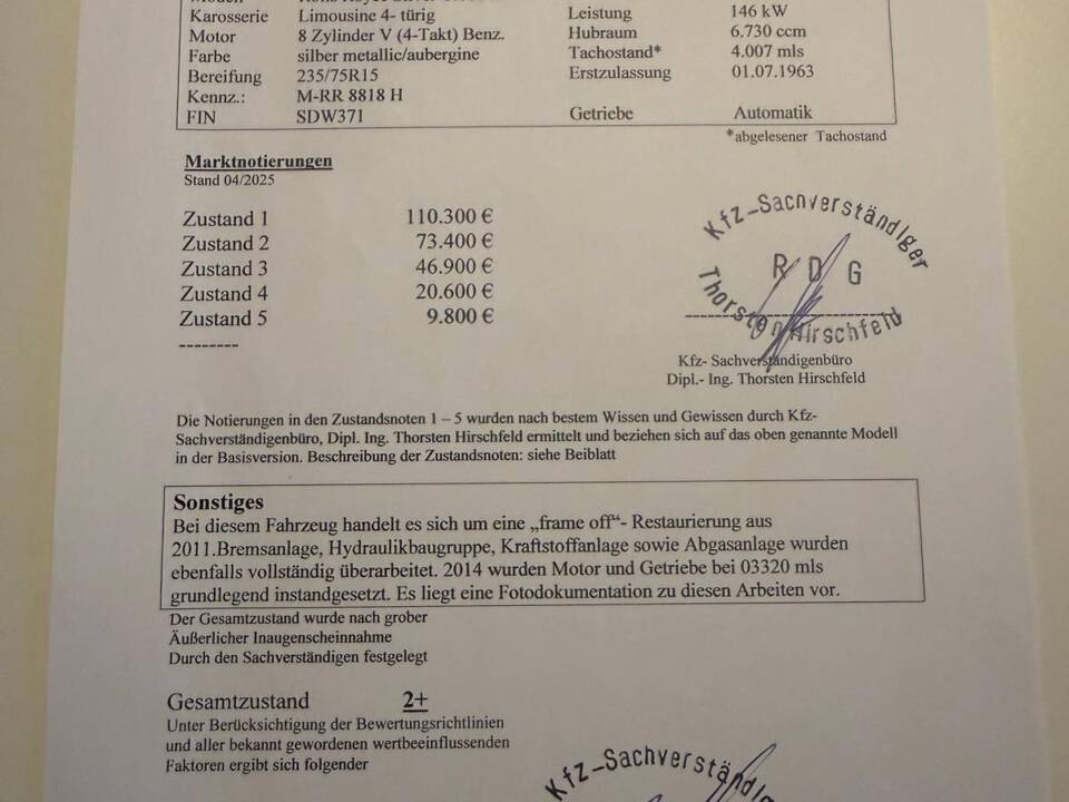 Bild 16/41 von Rolls-Royce Silver Cloud III (1964)