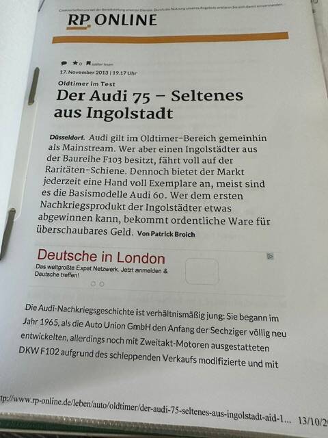 Bild 21/24 von Audi 75 (1972)