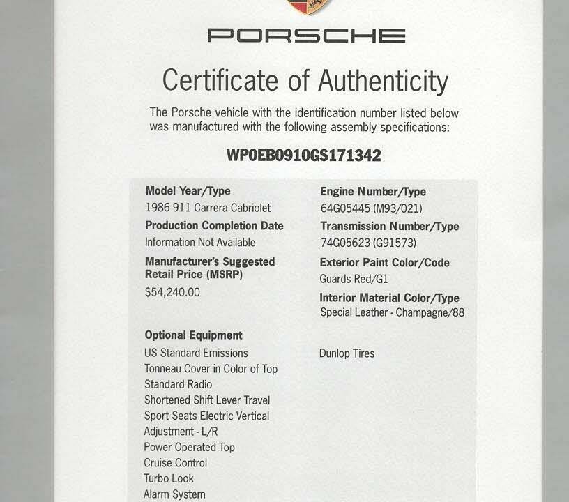 Imagen 21/85 de Porsche 911 Carrera 3.2 (1986)