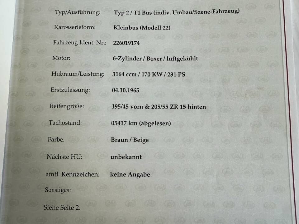 Image 22/26 of Volkswagen T1 Samba (1965)