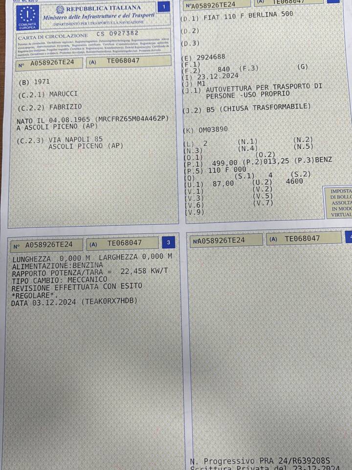 Imagen 80/81 de FIAT 500 L (1971)