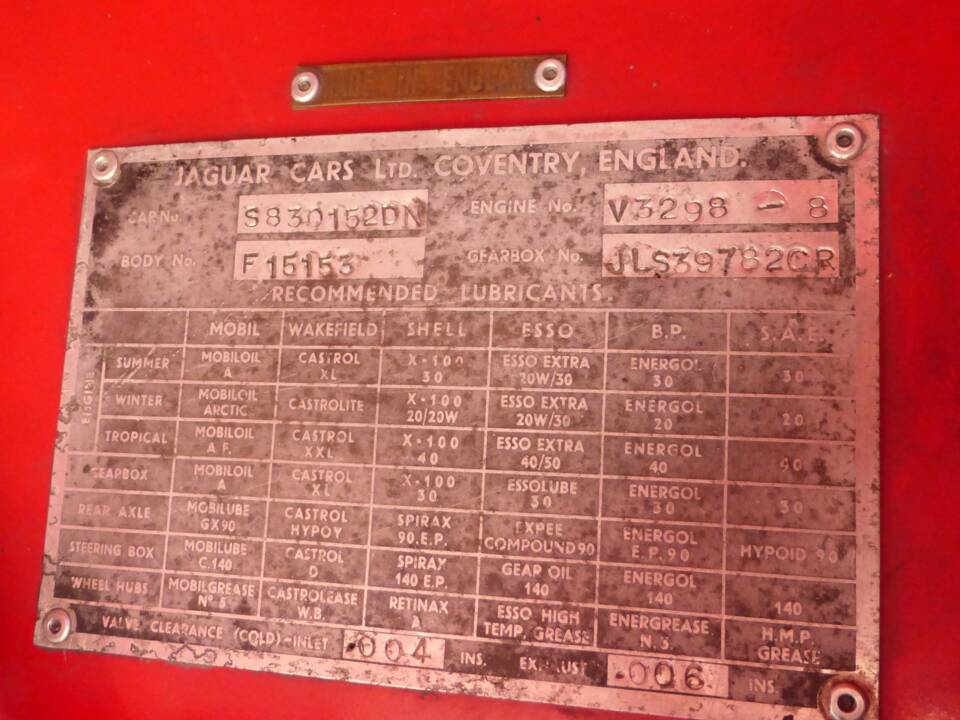 Image 108/174 of Jaguar XK 150 3.4 S OTS (1958)