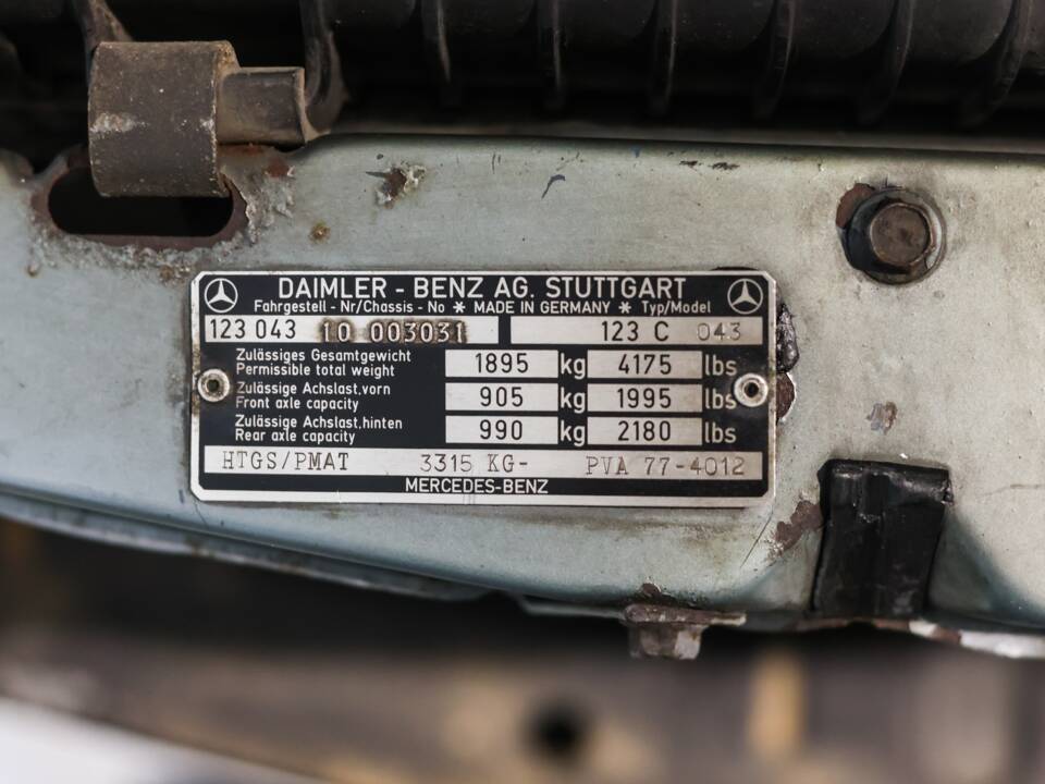 Bild 18/18 von Mercedes-Benz 230 C (1977)