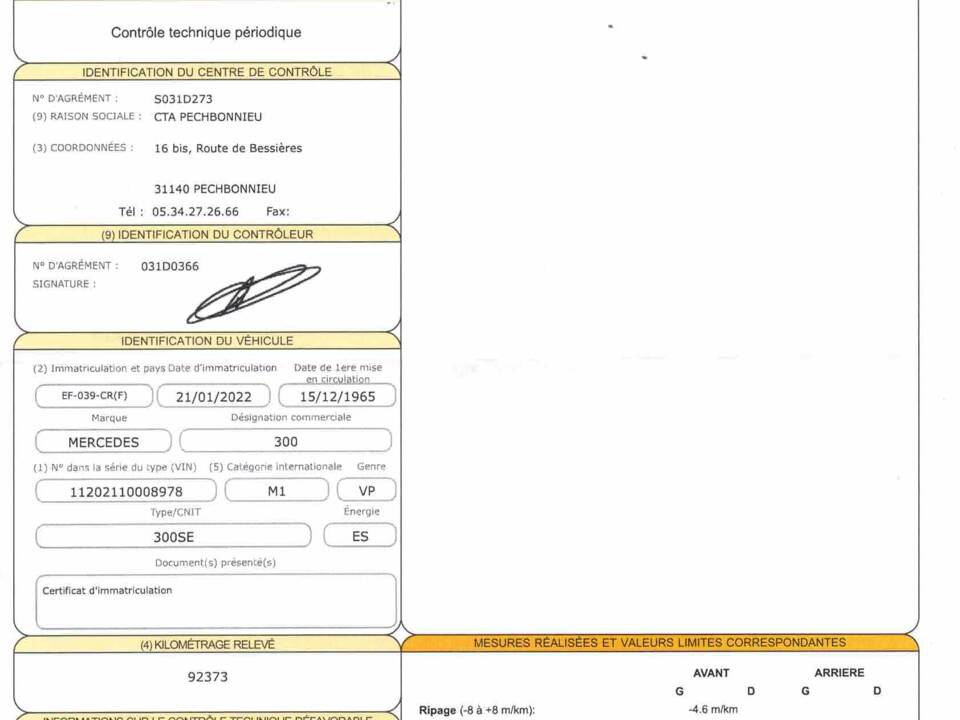 Image 86/86 of Mercedes-Benz 300 SE (1965)