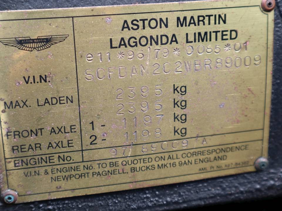 Bild 33/33 von Aston Martin V8 Volante (1998)