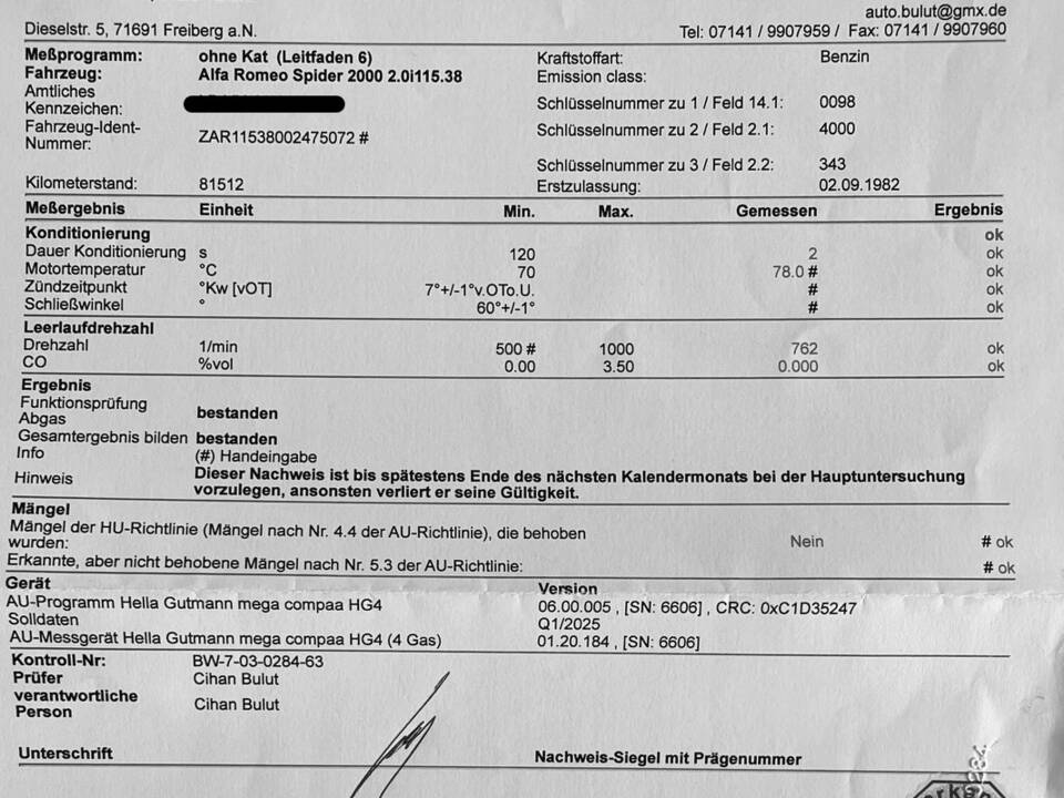 Bild 16/16 von Alfa Romeo 2000 Spider Veloce (1981)