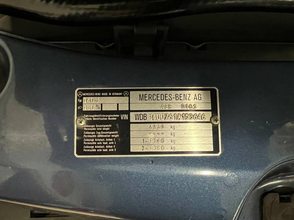 Image 20/20 of Mercedes-Benz S 600 C (1993)