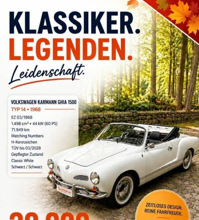 Bild 1/55 von Volkswagen Karmann Ghia 1500 (1968)