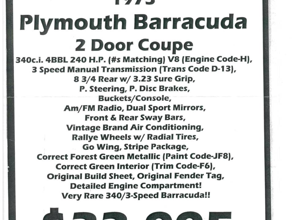 Bild 34/34 von Plymouth Barracuda Cuda (1973)