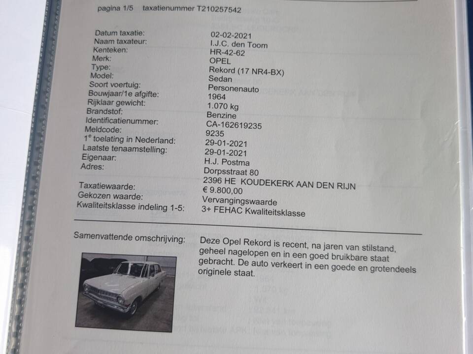 Image 36/38 of Opel Rekord 1700 (1964)