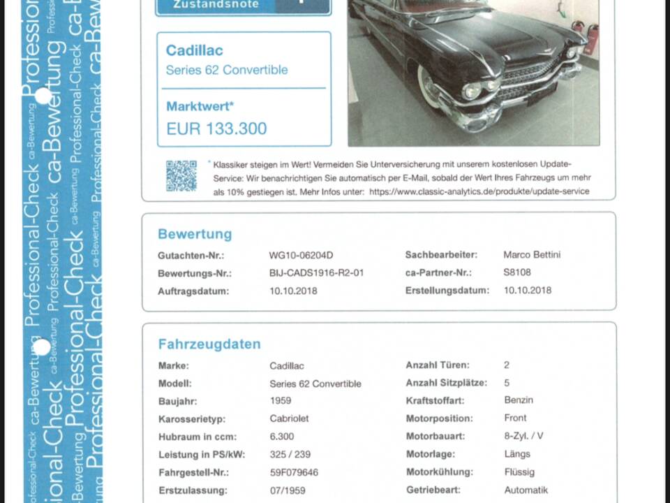 Immagine 6/6 di Cadillac 62 Convertible (1959)