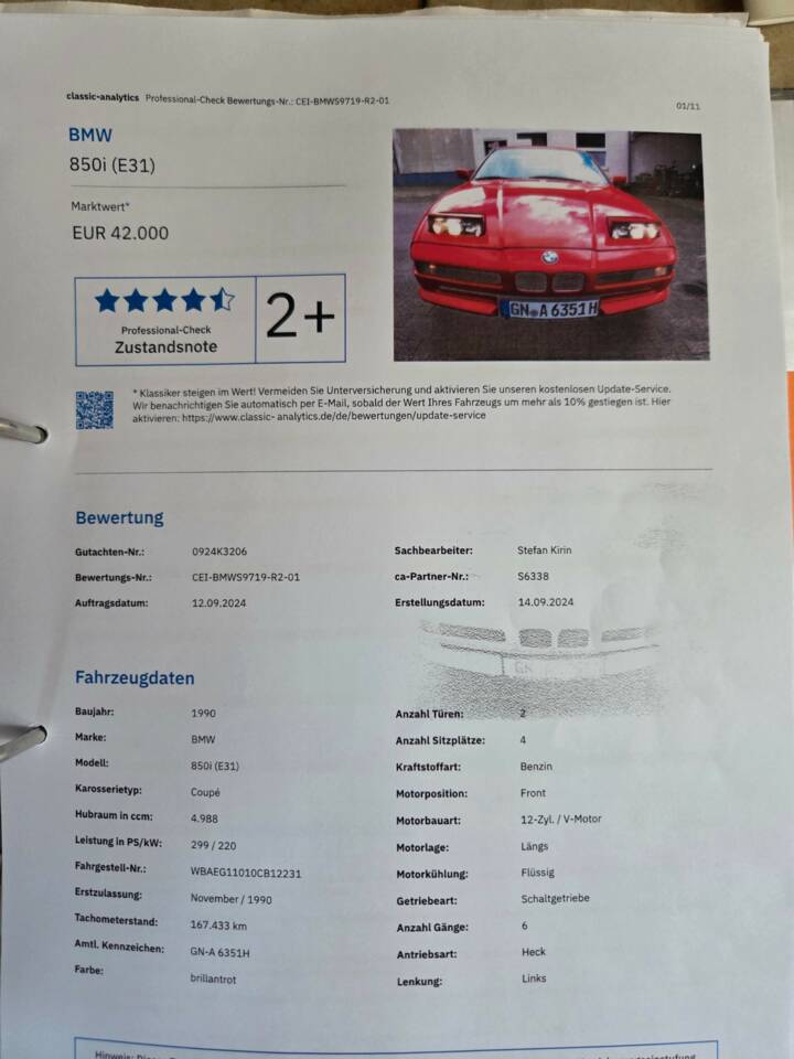 Immagine 6/7 di BMW 850i (1990)