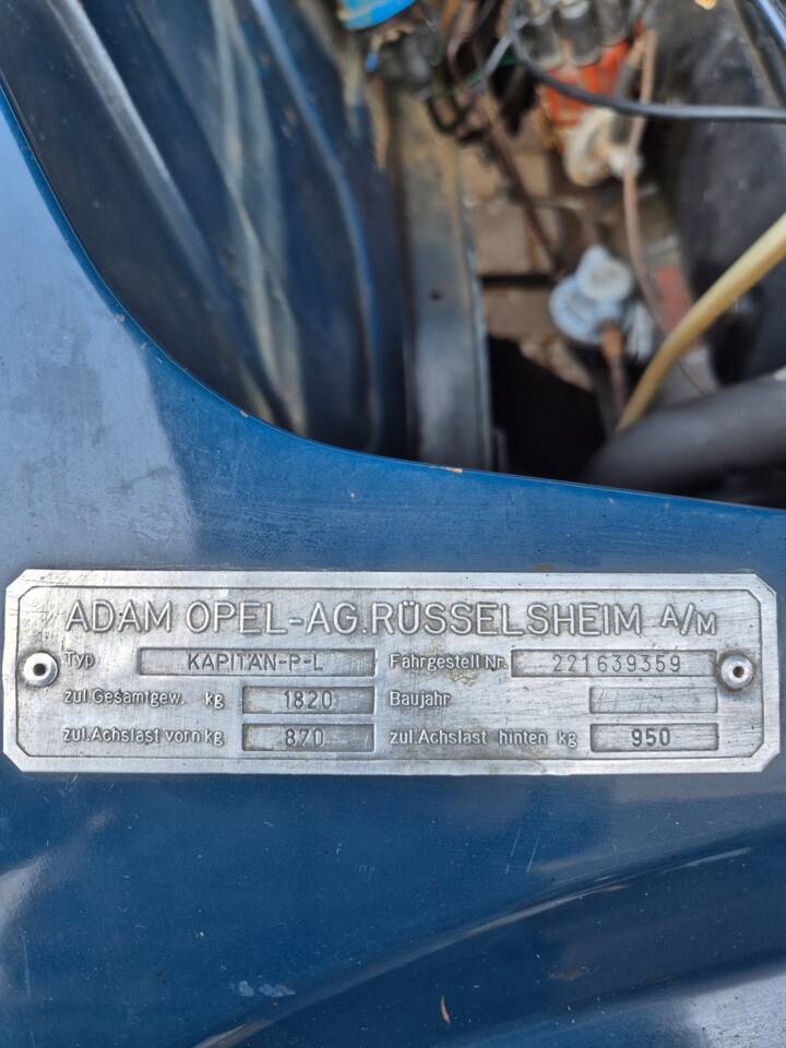 Afbeelding 10/10 van Opel Kapitän 2.6 "L" (1960)
