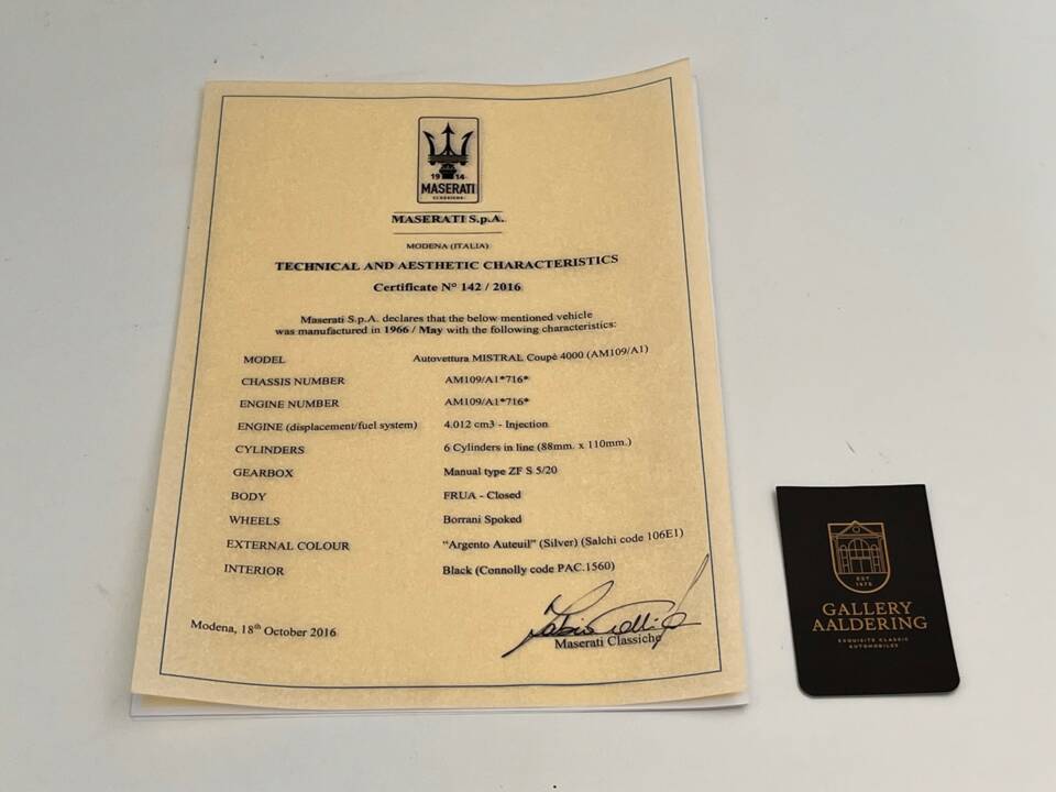 Bild 7/50 von Maserati Mistral 4000 (1966)