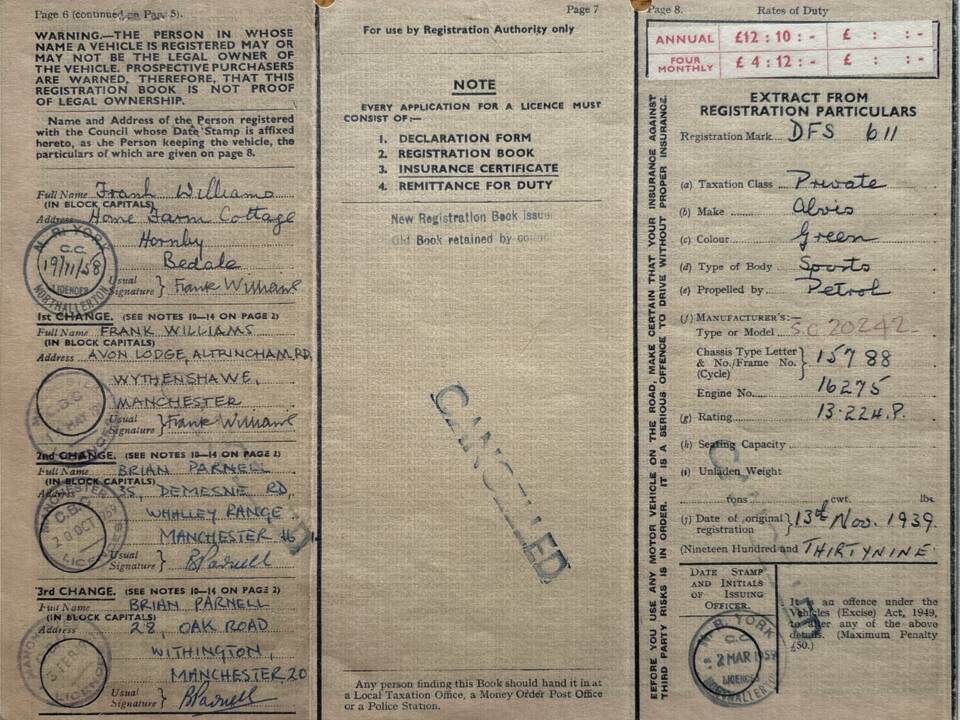 Bild 17/20 von Alvis 12 &#x2F; 70 (1939)