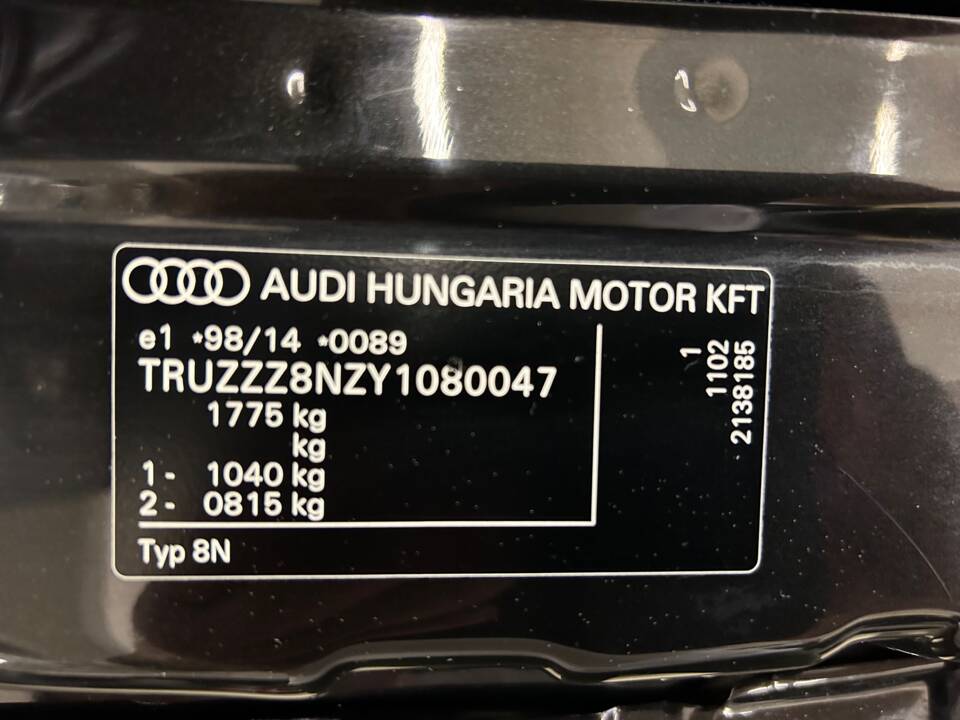 Afbeelding 25/39 van Audi TT 1.8 T quattro (2000)