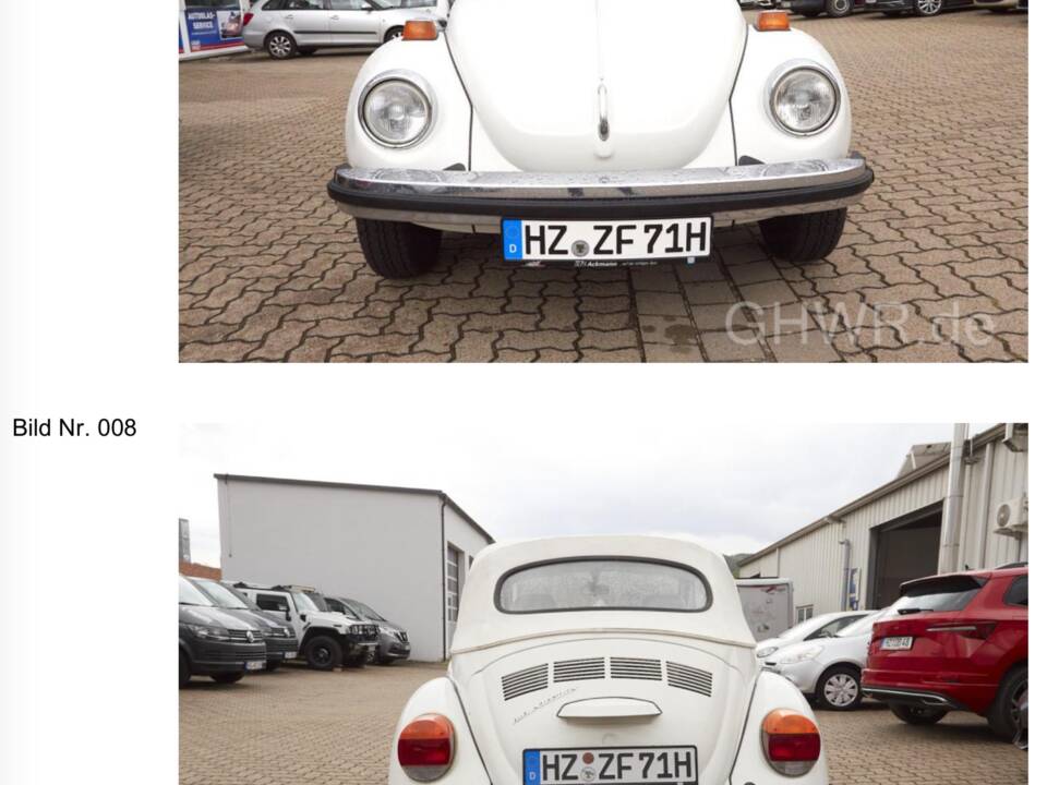 Bild 3/10 von Volkswagen Käfer 1303 "Triple White" (1977)