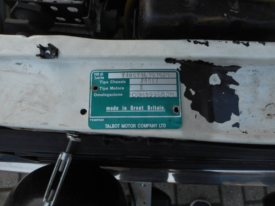 Bild 24/102 von Talbot Sunbeam Lotus (1980)