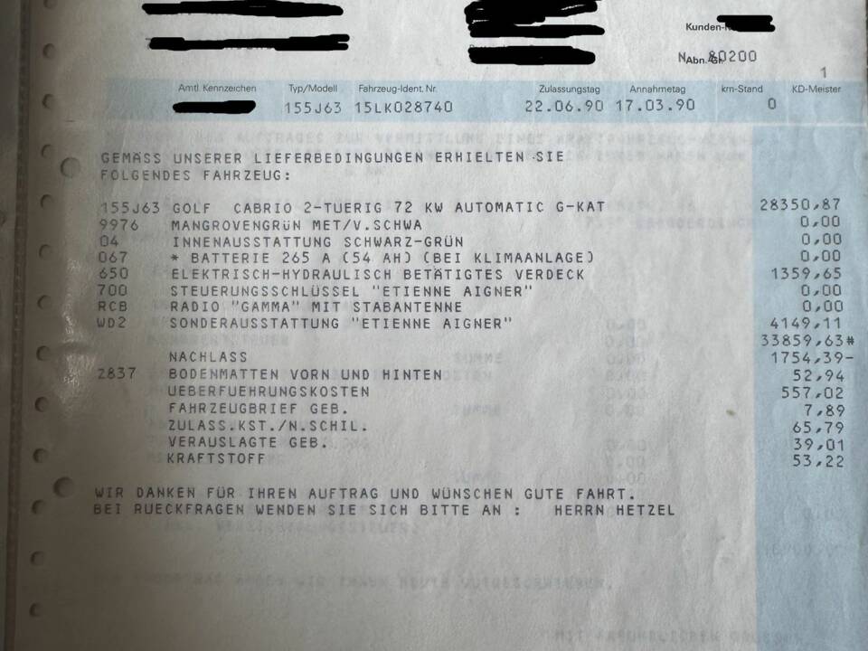Bild 7/8 von Volkswagen Golf I Cabrio 1.8 (1990)